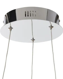 Candeeiro De Teto Led Em Metal Prateado O 40 Cm Jordan