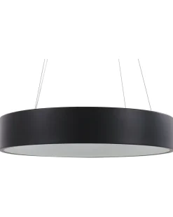 Candeeiro De Teto Led Em Metal Preto Lenya
