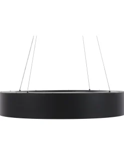 Candeeiro De Teto Led Em Metal Preto Lenya