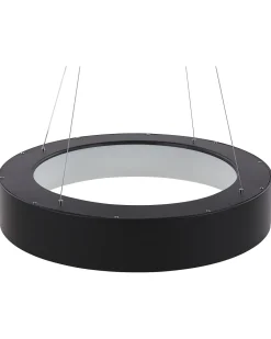 Candeeiro De Teto Led Em Metal Preto Lenya