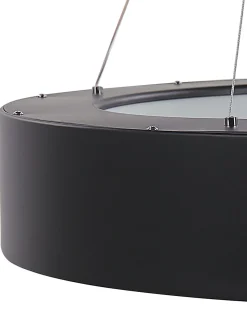 Candeeiro De Teto Led Em Metal Preto Lenya