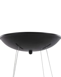 Candeeiro De Teto Led Em Metal Preto Lenya