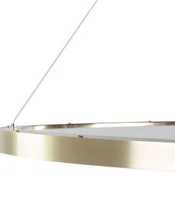 Candeeiro De Teto Led Em Metal Dourado Kraburi