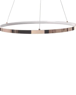 Candeeiro De Teto Led Em Metal Rosa Dourado O 50 Cm Jordan