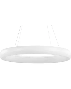 Candeeiro De Teto Led Em Metal Branco Bago