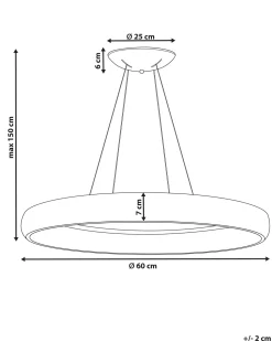 Candeeiro De Teto Led Em Metal Branco Bago