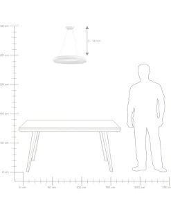 Candeeiro De Teto Led Em Metal Branco Bago