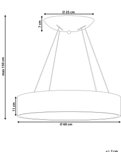 Candeeiro De Teto Led Em Metal Branco Lenya
