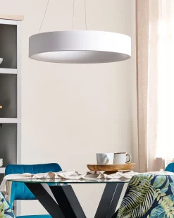 Candeeiro De Teto Led Em Metal Branco Lenya