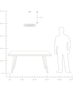 Candeeiro De Teto Led Em Metal Branco Lenya