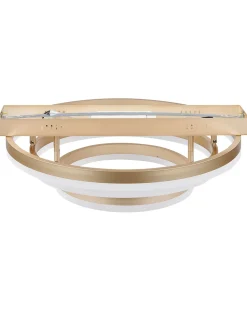 Candeeiro De Teto Led Em Metal Dourado Nore