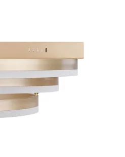 Candeeiro De Teto Led Em Metal Dourado Nore