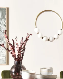 Candeeiro De Teto Led Em Metal Dourado Fane