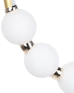 Candeeiro De Teto Led Em Metal Dourado Fane