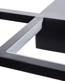 Candeeiro De Teto Led Em Metal Preto Oksu