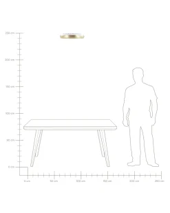 Candeeiro De Teto Led Metal Dourado Ataran