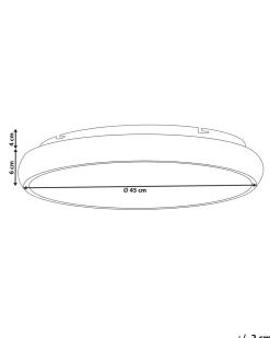 Candeeiro De Teto Led Metal Dourado Ataran