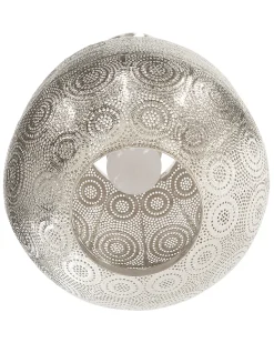 Candeeiro De Teto Marroquino Prateado Maringa