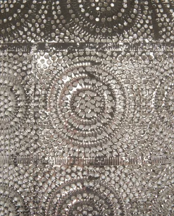 Candeeiro De Teto Marroquino Prateado Maringa