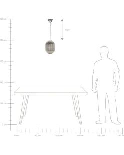 Candeeiro De Teto Marroquino Prateado Maringa