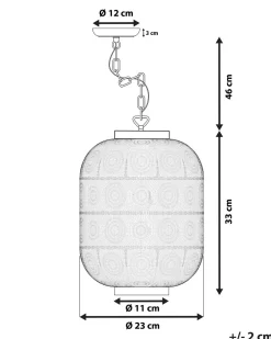 Candeeiro De Teto Marroquino Prateado Maringa