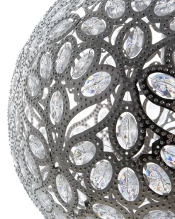 Candeeiro De Teto Marroquino Prateado Volta