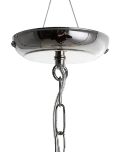 Candeeiro De Teto Marroquino Prateado Volta