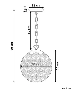 Candeeiro De Teto Marroquino Prateado Volta