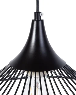 Candeeiro De Teto Metal Preto Giona