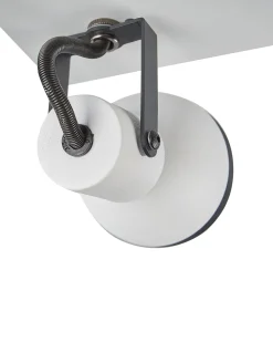 Candeeiro De Teto Metal Preto E Branco 3 Luzes Baro