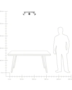 Candeeiro De Teto Metal Preto E Branco 3 Luzes Baro