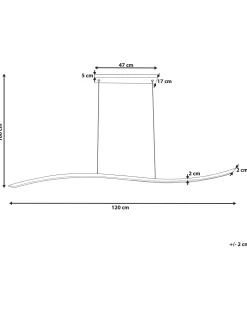Candeeiro De Teto Metal Preto 1 Linha Com Led Calao
