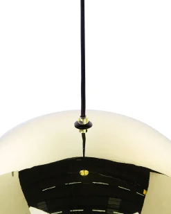 Candeeiro De Teto Metalico Dourado E Preto Padma