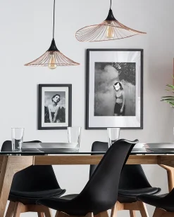 Candeeiro De Teto Metalico Cor De Cobre Mazaro