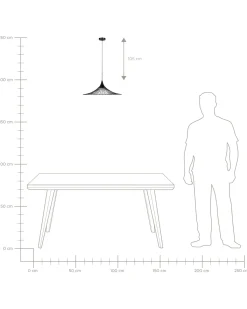 Candeeiro De Teto Metalico Preto Mazaro