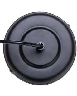 Candeeiro De Teto Metalico Preto E Cor De Cobre Padma