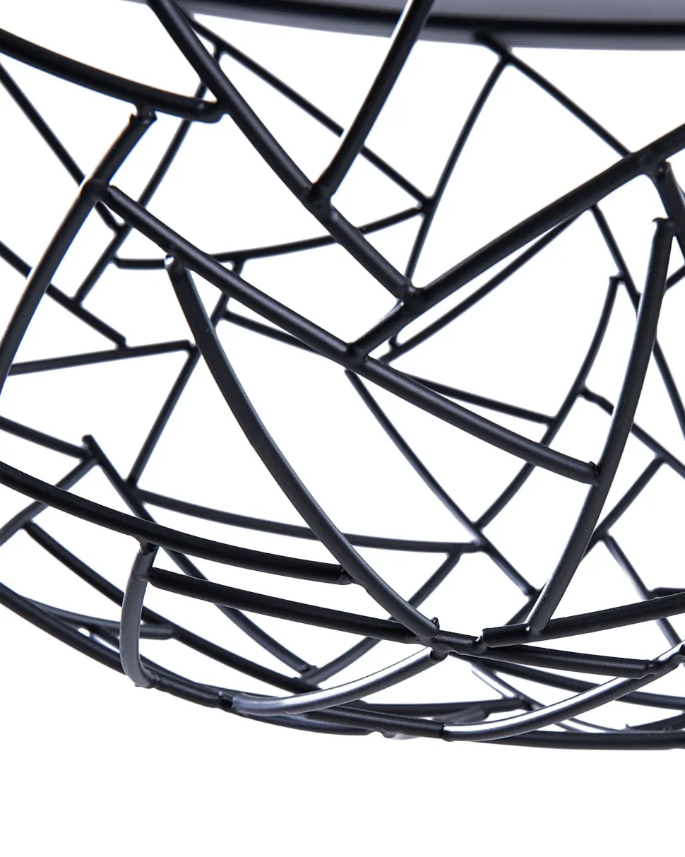 Candeeiro De Teto Metalico Cor De Cobre E Preto Padma