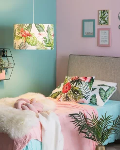 Candeeiro De Teto Multicolor Flamingo