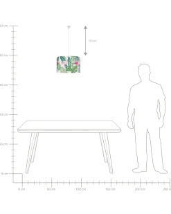 Candeeiro De Teto Multicolor Flamingo