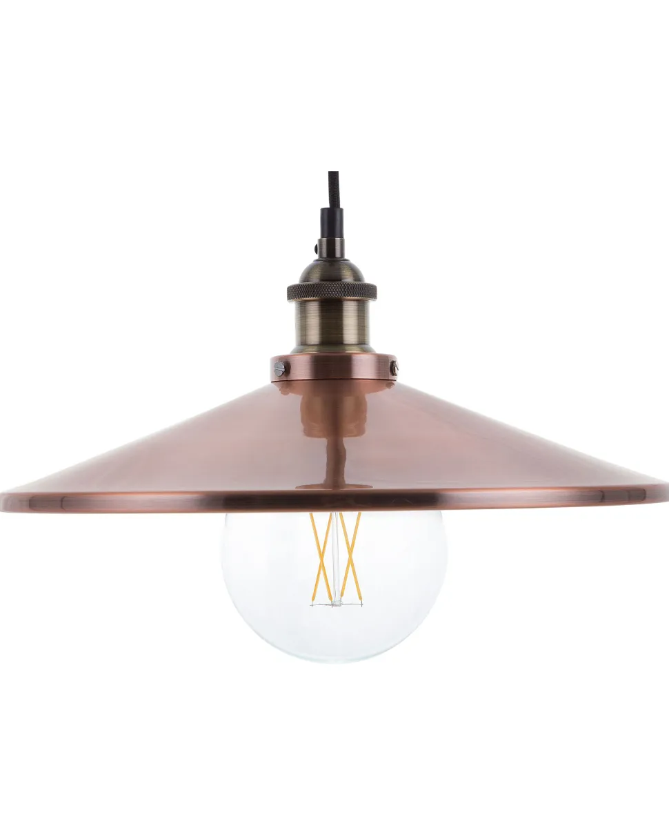 Candeeiro De Teto Na Cor Cobre Pelly