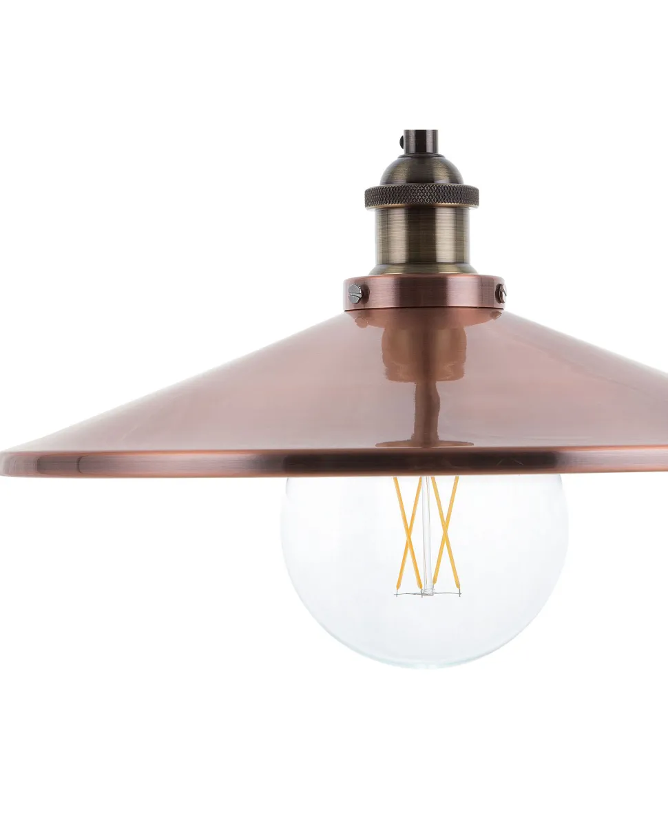 Candeeiro De Teto Na Cor Cobre Pelly