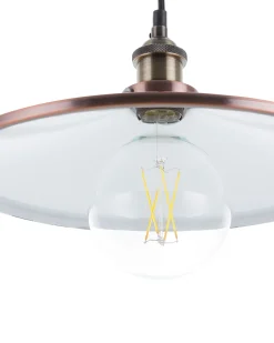 Candeeiro De Teto Na Cor Cobre Pelly