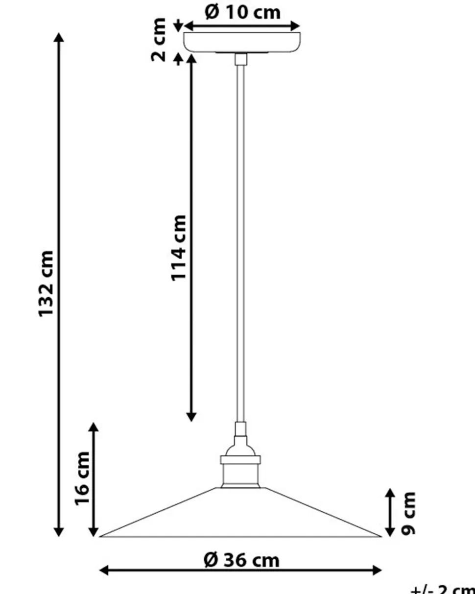 Candeeiro De Teto Na Cor Cobre Pelly