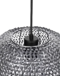 Candeeiro De Teto Oval Prateado Reine