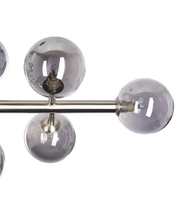 Candeeiro De Teto Para 10 Lampadas Prateado Ramis