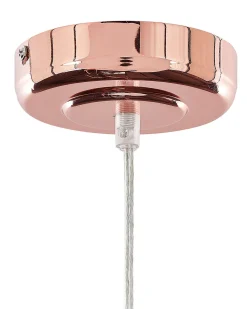 Candeeiro De Teto Para 3 Lampadas Cor De Cobre Bogna