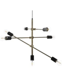 Candeeiro De Teto Para 7 Lampadas Cor De Cobre Cremera