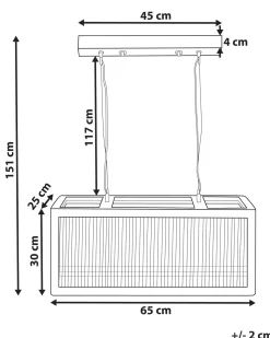 Candeeiro De Teto Para 2 Lampadas Em Madeira Clara Penna