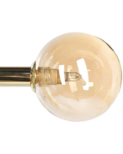 Candeeiro De Teto Para 10 Lampadas Dourado Ramis