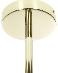 Candeeiro De Teto Para 10 Lampadas Dourado Ramis